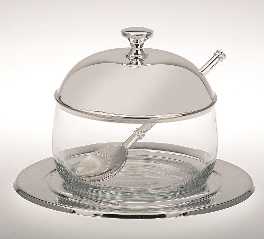 Silber, Marmeladenglas ca. 9 x 10 cm Art. 1004709